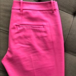 Bright Pink Zara Crop Trousers Pants in Large
